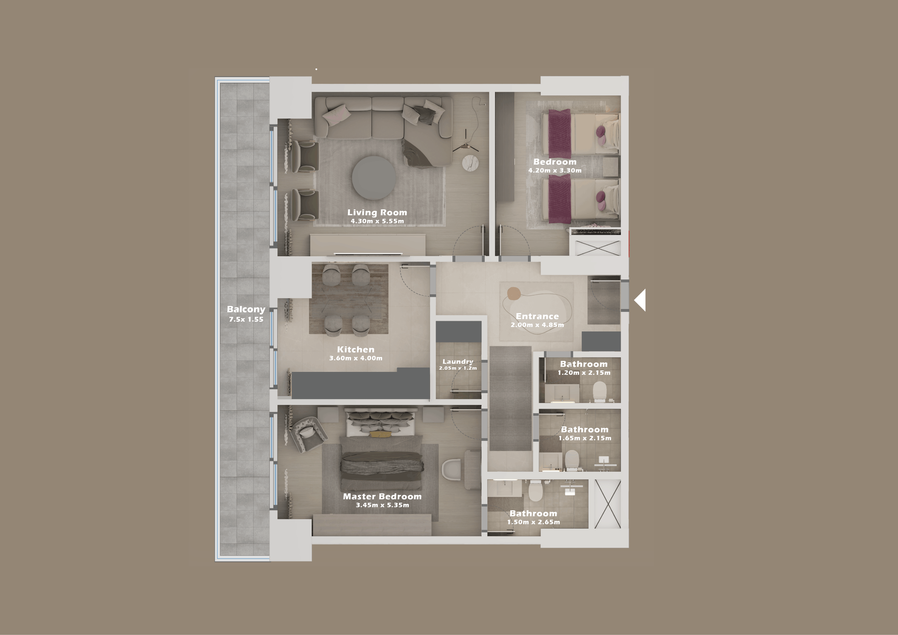 2+1 Apartment