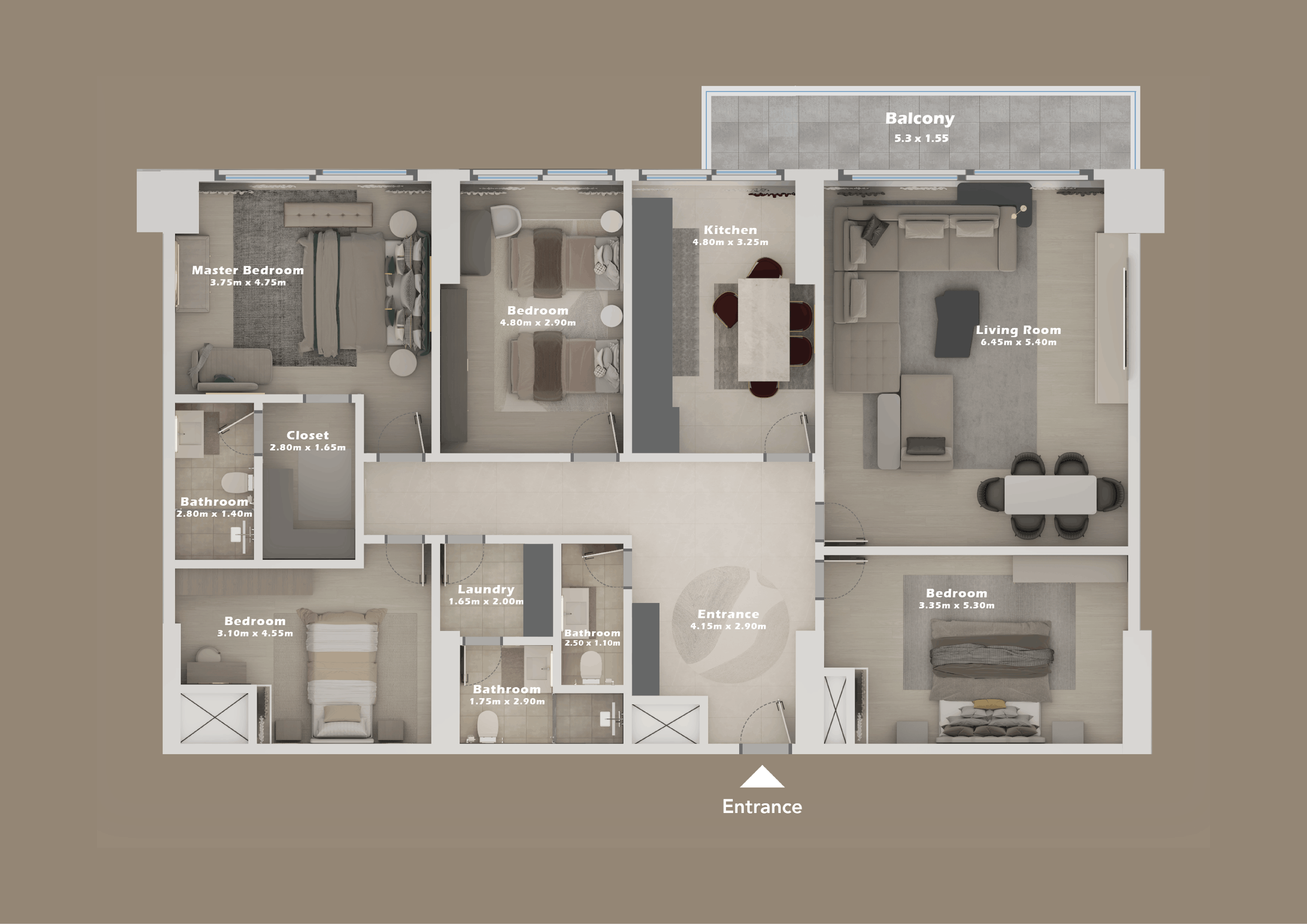 4+1 apartment